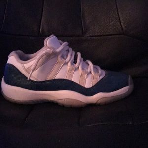 (Low) Air Jordan Retro 11 Navy Blue Snake Skin